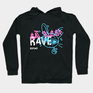 Eat, Sleep, Rave, Repeat! Rave Hoodie